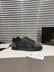 Christian Louboutin Vieira Embellished Leather Sneakers - 2