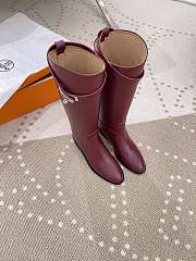 Hermes Jumping Boot Silver Wine - 2