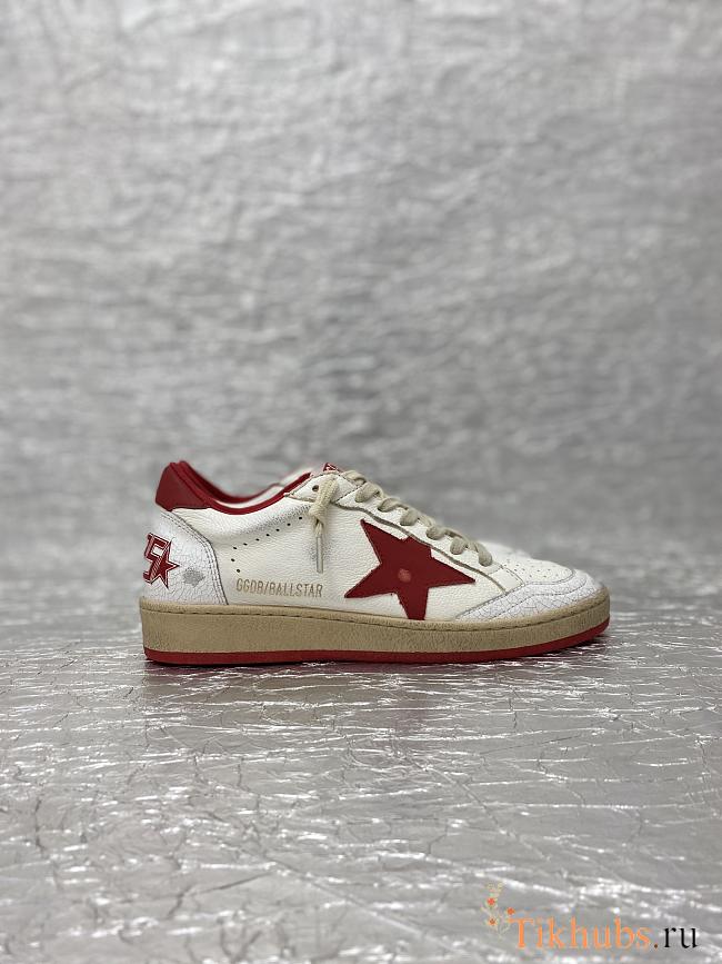 Golden Goose Deluxe Ball Star Sneakers White Red - 1