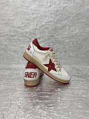 Golden Goose Deluxe Ball Star Sneakers White Red - 4