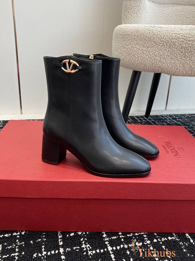 Valentino Vlogo Ankle Boot 70mm Black - 1