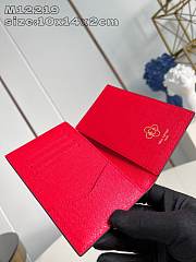 Louis Vuitton LV Passport Cover Red 10x14x2.5cm - 4