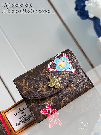 Louis Vuitton LV Rosalie Coin Red 11x8x2.5cm