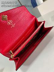 Louis Vuitton LV Sarah Wallet Red 19x10.5x2cm - 5