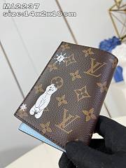 Louis Vuitton LV Passport Cover Blue 10x14x2.5cm - 4