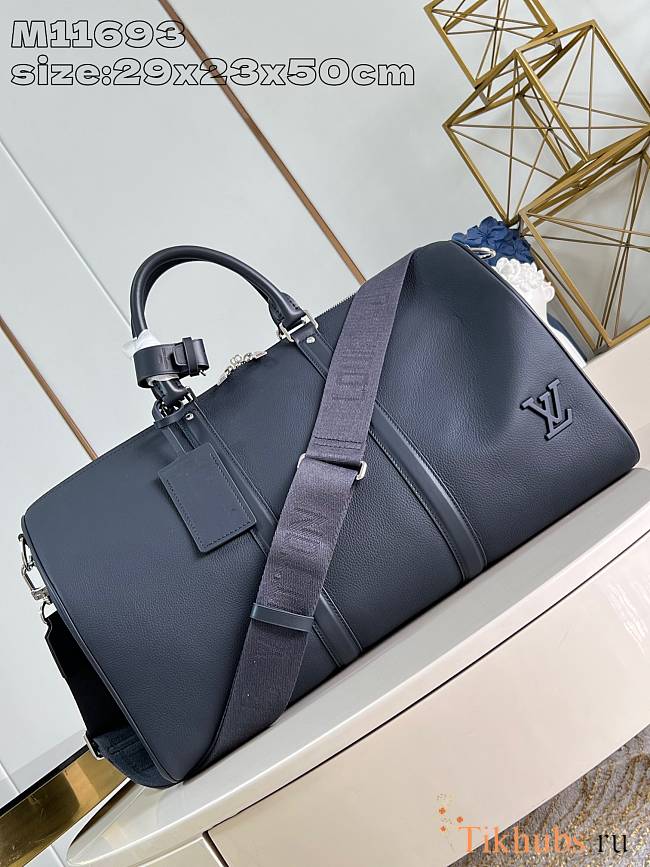 Louis Vuitton LV Keepall Bandoulière 50 Blue 50x29x23cm - 1