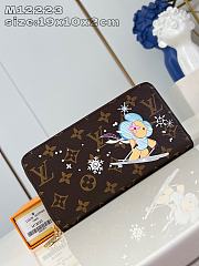 Louis Vuitton LV Zippy Wallet Blue 19.5x10.5x2.5cm - 1