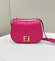 Fendi C'mon Medium Leather Bag Pink 25x7x20cm - 1