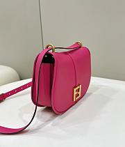 Fendi C'mon Medium Leather Bag Pink 25x7x20cm - 3