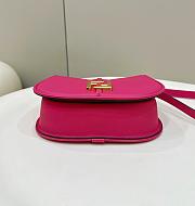 Fendi C'mon Medium Leather Bag Pink 25x7x20cm - 2