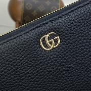 Gucci GG Marmont Zip Around Wallet Black Gold 19x10x2.5cm - 5