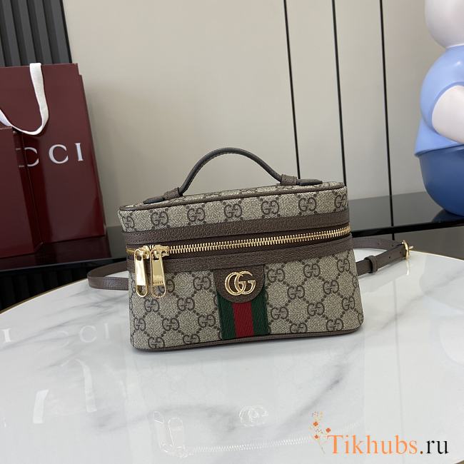 Gucci Ophidia Super Mini Shoulder Bag Brown 20x12x6cm - 1