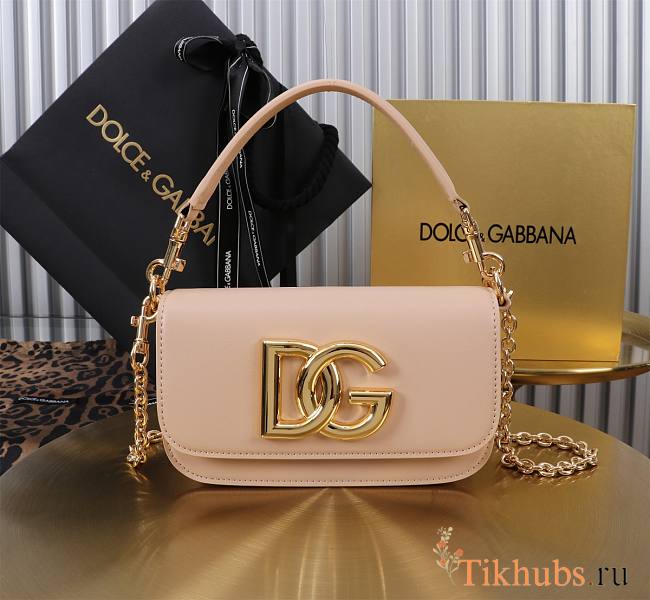 Dolce & Gabbana 3.5 Crossbody Bag Pink 19x11x5cm - 1