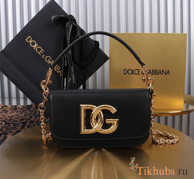 Dolce & Gabbana 3.5 Crossbody Bag Black 19x11x5cm - 1
