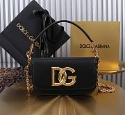 Dolce & Gabbana 3.5 Crossbody Bag Black 19x11x5cm - 1