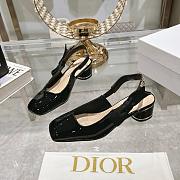 Dior Miss Paris Slingback Pump Black Patent Calfskin 4cm - 1