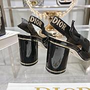 Dior Miss Paris Slingback Pump Black Patent Calfskin 7.5cm - 4