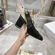 Dior Miss Paris Slingback Pump Black Patent Calfskin 7.5cm - 3