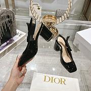 Dior Miss Paris Slingback Pump Black Patent Calfskin 7.5cm - 2