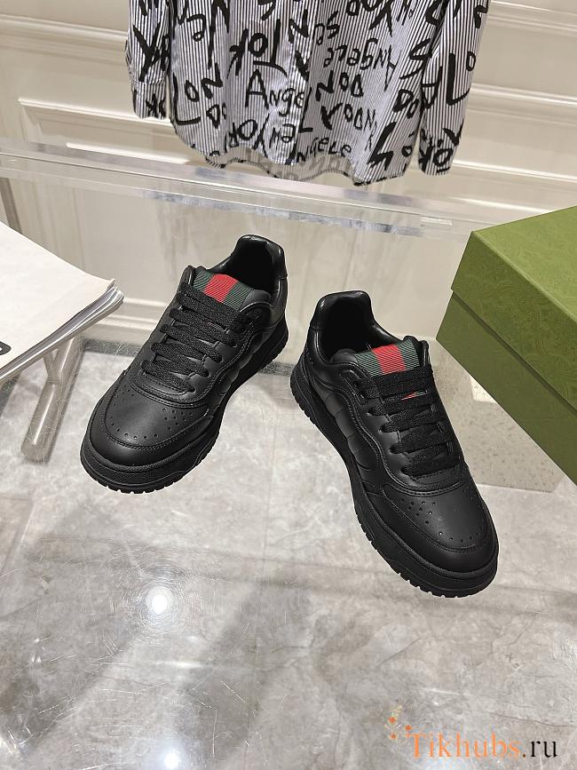 Gucci Men's Re-Web Black Sneaker - 1