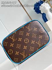 Louis Vuitton LV Nice Mini Monogram Macassar Blue 20x13x12cm - 3