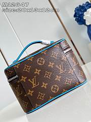 Louis Vuitton LV Nice Mini Monogram Macassar Blue 20x13x12cm - 4