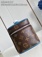 Louis Vuitton LV Nice Mini Monogram Macassar Blue 20x13x12cm - 5