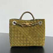 Bottega Veneta Small Andiamo Green Suede 25x22x10.5cm - 1