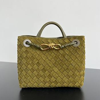 Bottega Veneta Small Andiamo Green Suede 25x22x10.5cm