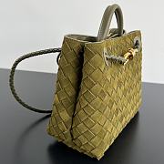 Bottega Veneta Small Andiamo Green Suede 25x22x10.5cm - 5