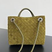 Bottega Veneta Small Andiamo Green Suede 25x22x10.5cm - 4