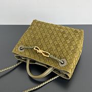 Bottega Veneta Small Andiamo Green Suede 25x22x10.5cm - 2