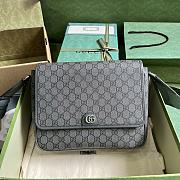 Gucci Ophidia Medium Messenger Bag Grey 28x22x8cm - 1