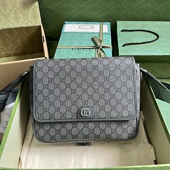 Gucci Ophidia Medium Messenger Bag Grey 28x22x8cm