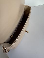 Chanel Small Flap Bag Lambskin Gold Beige 21x14x7cm - 6