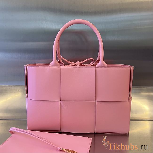 Bottega Veneta Small Arco Tote Bag Pink 30x20x11.5cm - 1