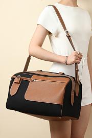 Hermes Long Courrier Bag Black Brown 40x24x25cm - 4