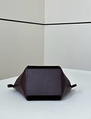 Fendi Origami Mini Dark Purple Suede Bag 18.5x15x15cm - 5