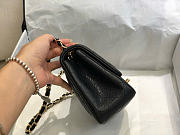 Chanel Caviar Leather Flap Bag black gold 17cm - 5