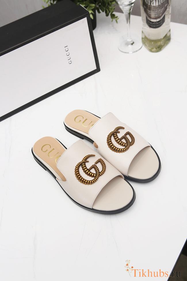 Gucci White Slides 03 - 1