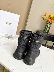 Dior Frost Ankle Boot Black Nylon Shearling - 5