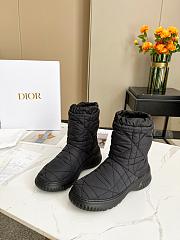 Dior Frost Ankle Boot Black Nylon Shearling - 3