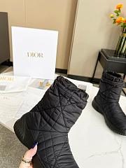 Dior Frost Ankle Boot Black Nylon Shearling - 2