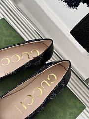 Gucci Ballerina Black Denim Flat - 5