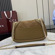 Gucci Blondie Small Shoulder Bag Light Brown Suede 26x16x8cm - 4