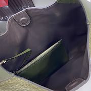 Gucci B Medium Shoulder Bag Dark Green Suede 49x46x4cm - 4