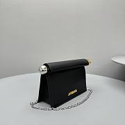 Jacquemus La Petite Pochette Leather Clutch Black 19.5x14.5x6.5cm - 5