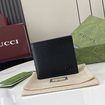 Gucci GG Marmont Bi-fold Card Case Black Wallet 11x9cm