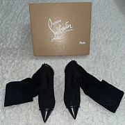 Christian Louboutin Dovi Dova 100 Black Sock Boot - 4