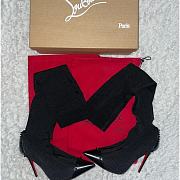 Christian Louboutin Dovi Dova 100 Black Sock Boot - 3